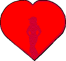 Gif animé coeur femme